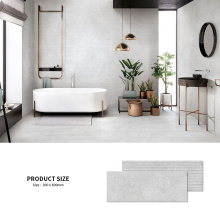 Bolande 300x800 porcelanato gray glazed rustic porcelain bathroom floor tile and ceramic wall tiles